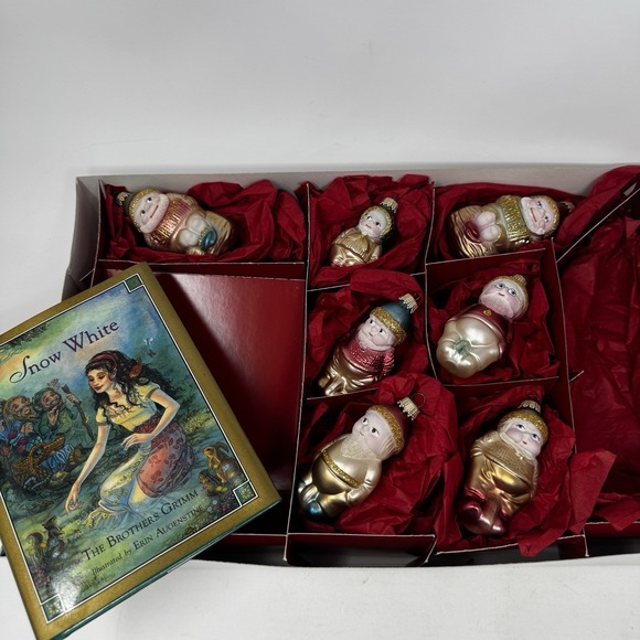 Lauscha Other - Lauscha NO Snow White The Seven Dwarfs Only Glass Christmas Ornaments Gnomes